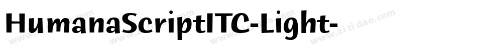 HumanaScriptITC-Light字体转换