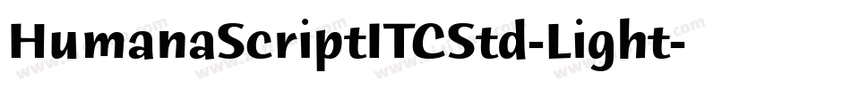 HumanaScriptITCStd-Light字体转换