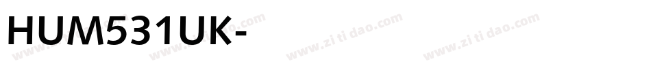 HUM531UK字体转换