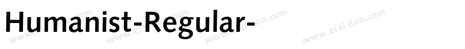 Humanist-Regular字体转换