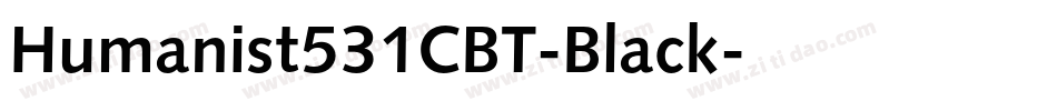 Humanist531CBT-Black字体转换