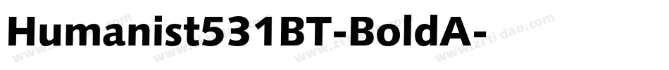 Humanist531BT-BoldA字体转换