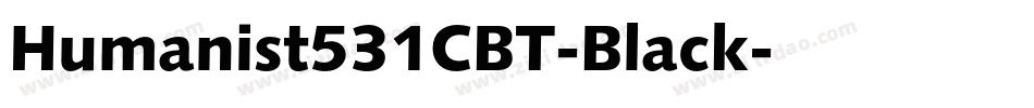 Humanist531CBT-Black字体转换