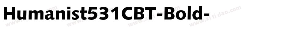 Humanist531CBT-Bold字体转换