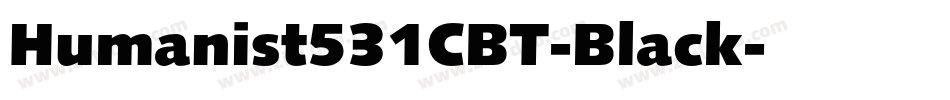 Humanist531CBT-Black字体转换