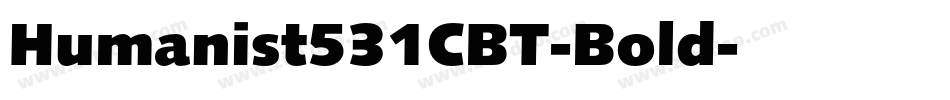 Humanist531CBT-Bold字体转换