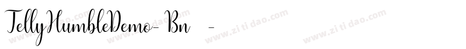 TellyHumbleDemo-4Bn69字体转换