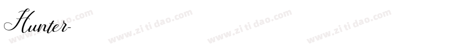 Hunter字体转换