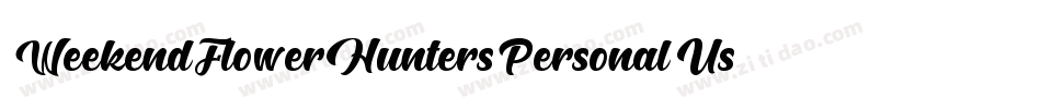 WeekendFlowerHuntersPersonalUse-Gw7a字体转换