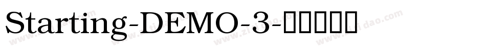Starting-DEMO-3字体转换
