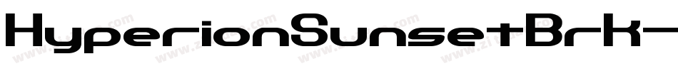 HyperionSunsetBrk-ZaL8字体转换