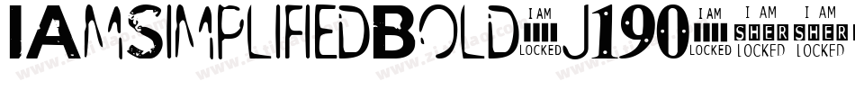 IAmSimplifiedBold-j190字体转换