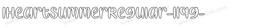 IHeartSummerRegular-11qg字体转换