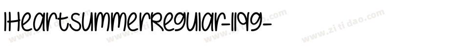 IHeartSummerRegular-11qg字体转换