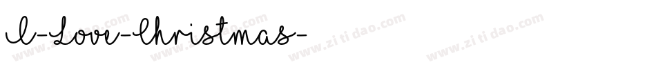 I-Love-Christmas字体转换