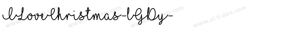 ILoveChristmas-lGDy字体转换