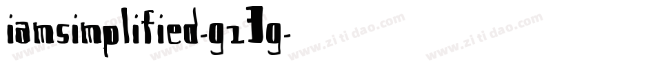 IAmSimplified-GZ3g字体转换