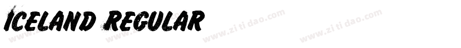 Iceland-Regular字体转换