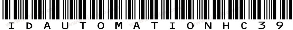 Idautomationhc39m-raq9字体转换