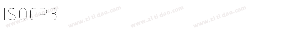 ISOCP3字体转换