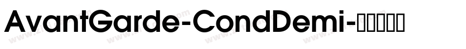 AvantGarde-CondDemi字体转换