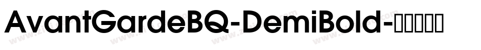 AvantGardeBQ-DemiBold字体转换