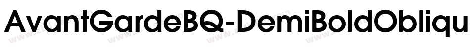 AvantGardeBQ-DemiBoldOblique字体转换