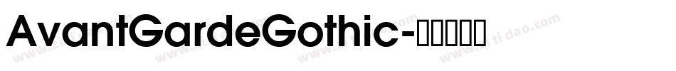 AvantGardeGothic字体转换
