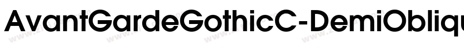 AvantGardeGothicC-DemiOblique字体转换