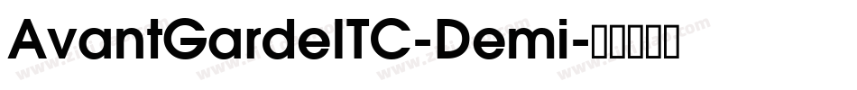 AvantGardeITC-Demi字体转换