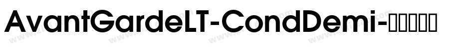 AvantGardeLT-CondDemi字体转换