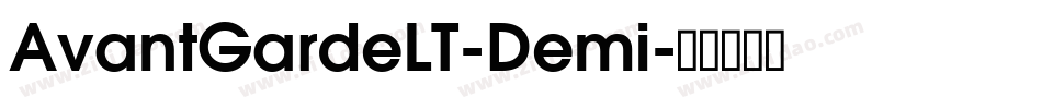 AvantGardeLT-Demi字体转换
