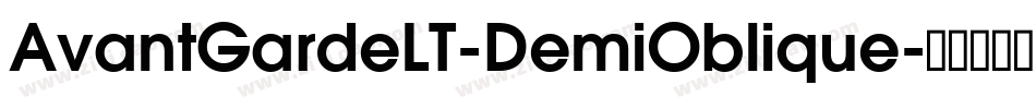 AvantGardeLT-DemiOblique字体转换