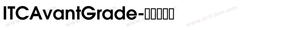 ITCAvantGrade字体转换