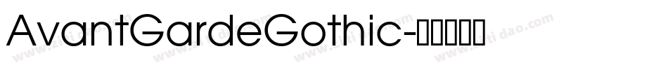AvantGardeGothic字体转换