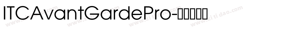 ITCAvantGardePro字体转换