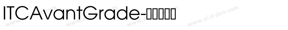 ITCAvantGrade字体转换