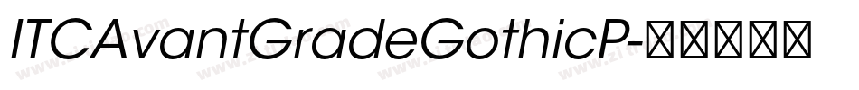 ITCAvantGradeGothicP字体转换