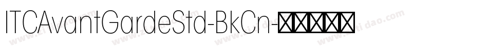 ITCAvantGardeStd-BkCn字体转换