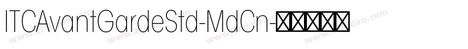 ITCAvantGardeStd-MdCn字体转换