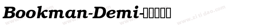 Bookman-Demi字体转换
