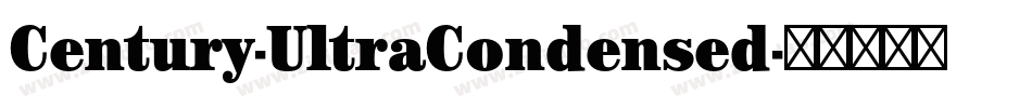 Century-UltraCondensed字体转换