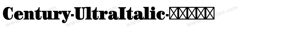 Century-UltraItalic字体转换