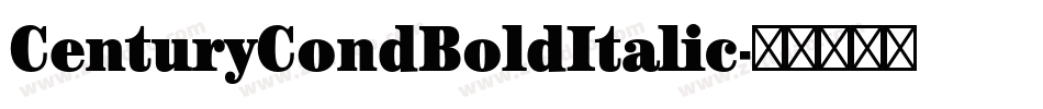 CenturyCondBoldItalic字体转换