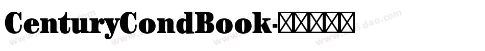 CenturyCondBook字体转换