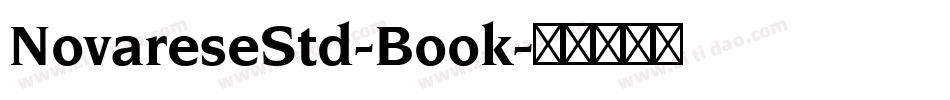NovareseStd-Book字体转换
