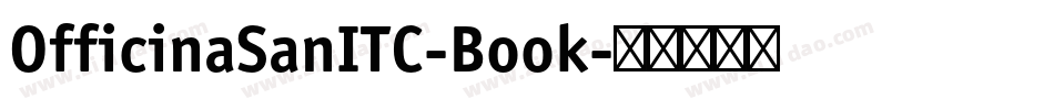 OfficinaSanITC-Book字体转换