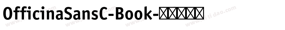 OfficinaSansC-Book字体转换