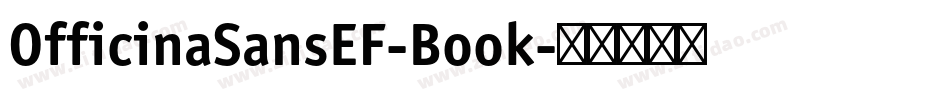 OfficinaSansEF-Book字体转换