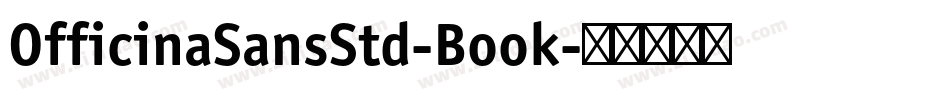 OfficinaSansStd-Book字体转换